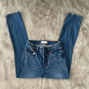 a&f curve love high rise skinny jeans with button fly